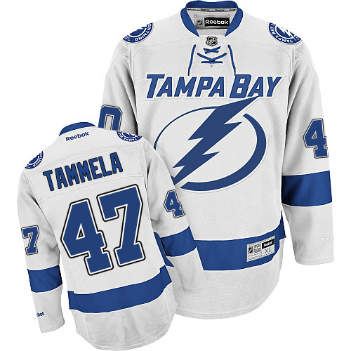 Herren Tampa Bay Lightning Eishockey Trikot Jonne Tammela #47 Authentic  Reebok Weiß Auswärts